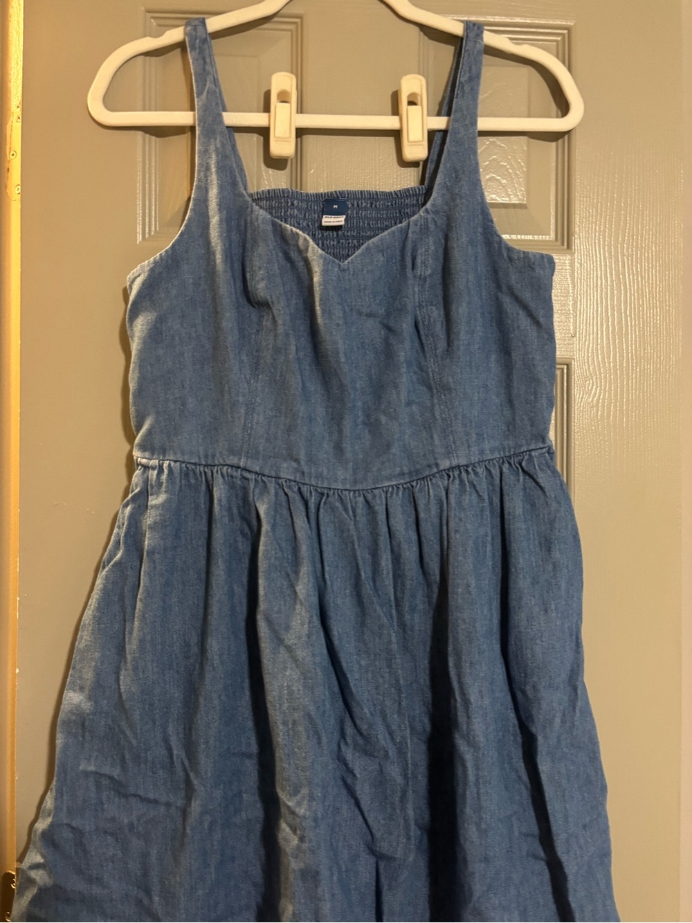 Old Navy Light Blue Denim Sundress - Casual Sleeveless
